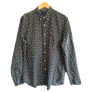 J.Crew Floral Button‑Down Shirt Long Sleeve Workwear Men Large